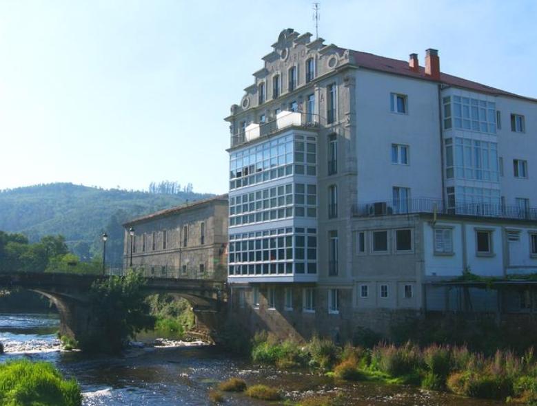 Hotel Balneario Acuña Caldas De Reis Exterior foto